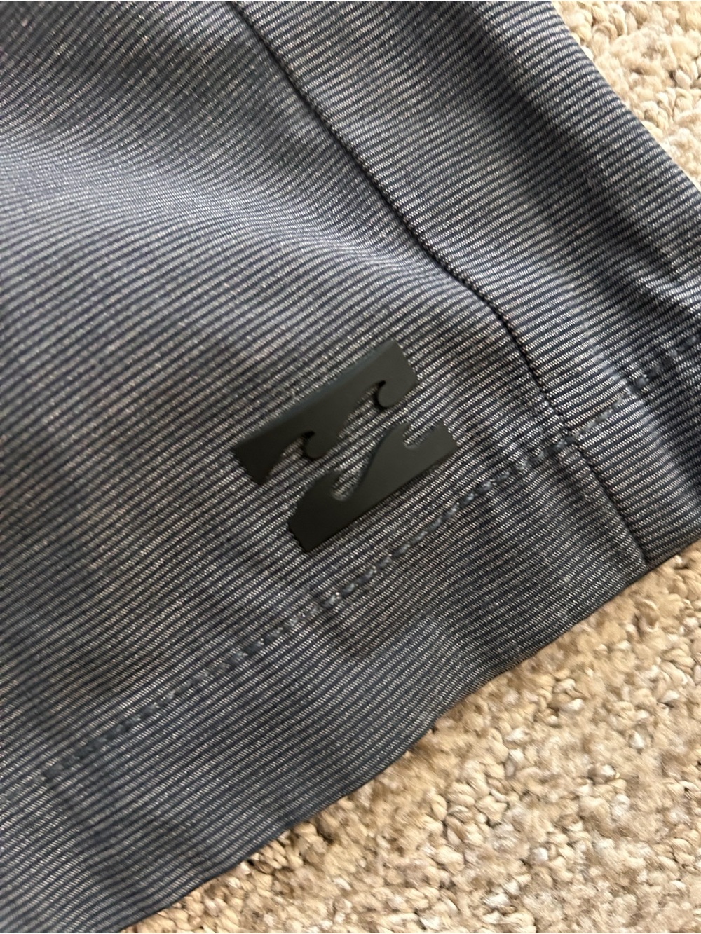 Billabong Men's Dark Charcoal Performance Flat Front Shorts - Picture 3 of 4